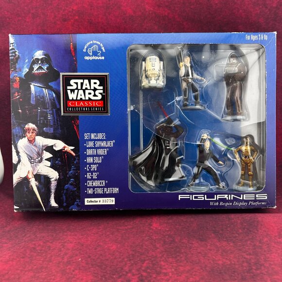 Applause Other - 1995 APLLAUSE STAR WARS CLASSIC COLLECTORS SERIES FIGURINES SET of 6 # 33779